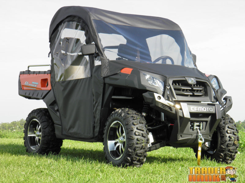 CFMoto UForce 500/800 - Full Cab Enclosure with Vinyl Windshield (Full Doors) | UTV Accessories - Free shipping
