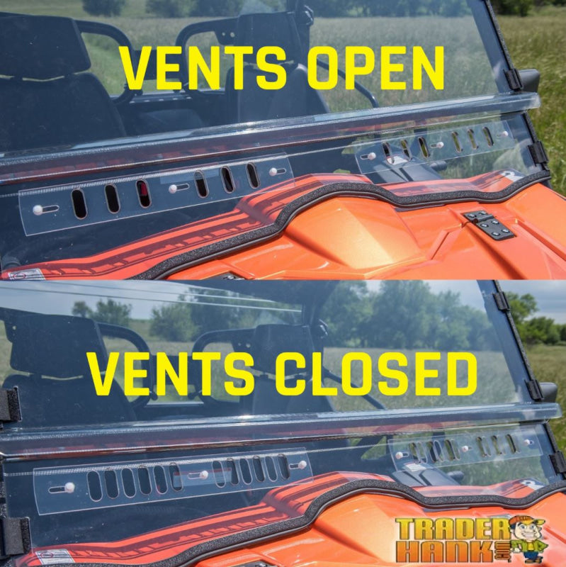 CFMOTO UForce 500 | 800 MR10 Hard-Coated Modular Two-Piece Front Windshield with Adjustable Vents | UTV Accessories - Free shipping
