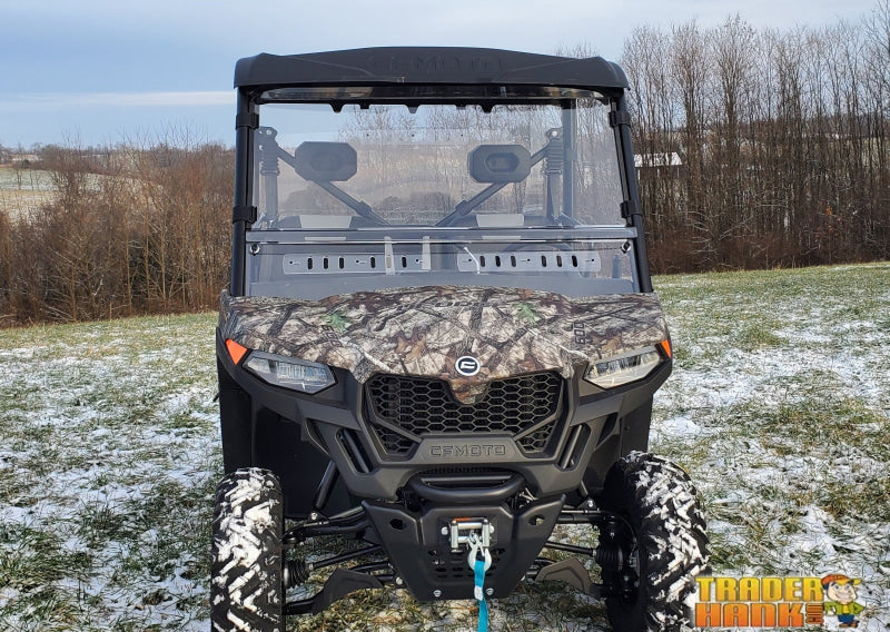 CFMoto UForce 600 - 1 Pc Windshield with Hard Coat Vent and Clamp Options | UTV Accessories - Free shipping