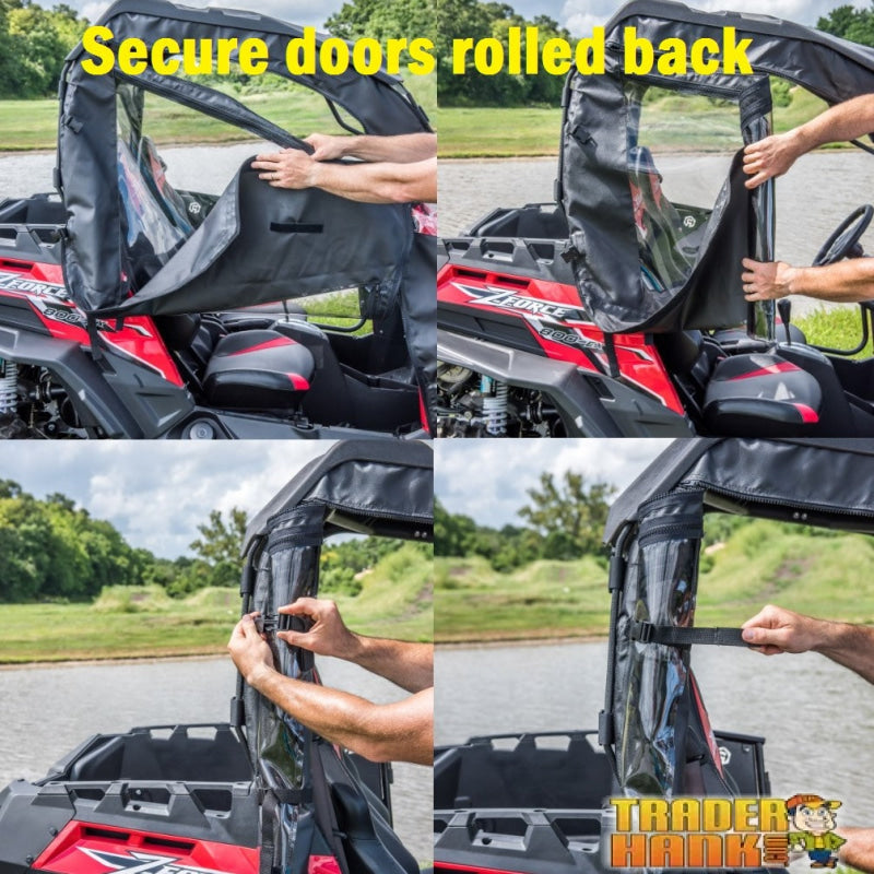 CFMOTO ZForce 500/800/ 800EX/1000 Soft Full Doors with Zippered Windows | ATVs & UTVs - Free shipping