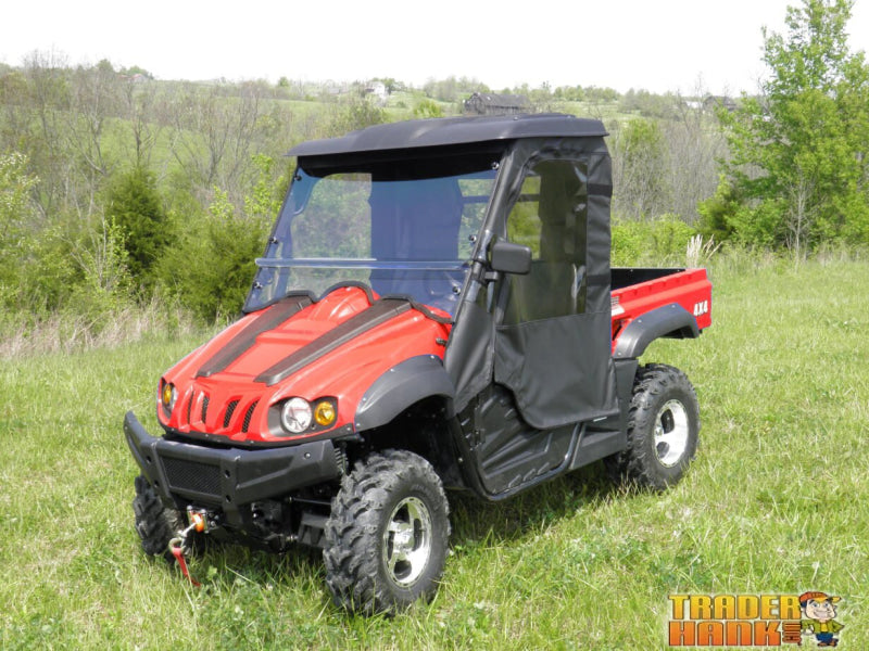 HiSun 500/700 - 2 Pc General-Purpose Windshield w/Clamp and Vent Options | UTV Accessories - Free shipping