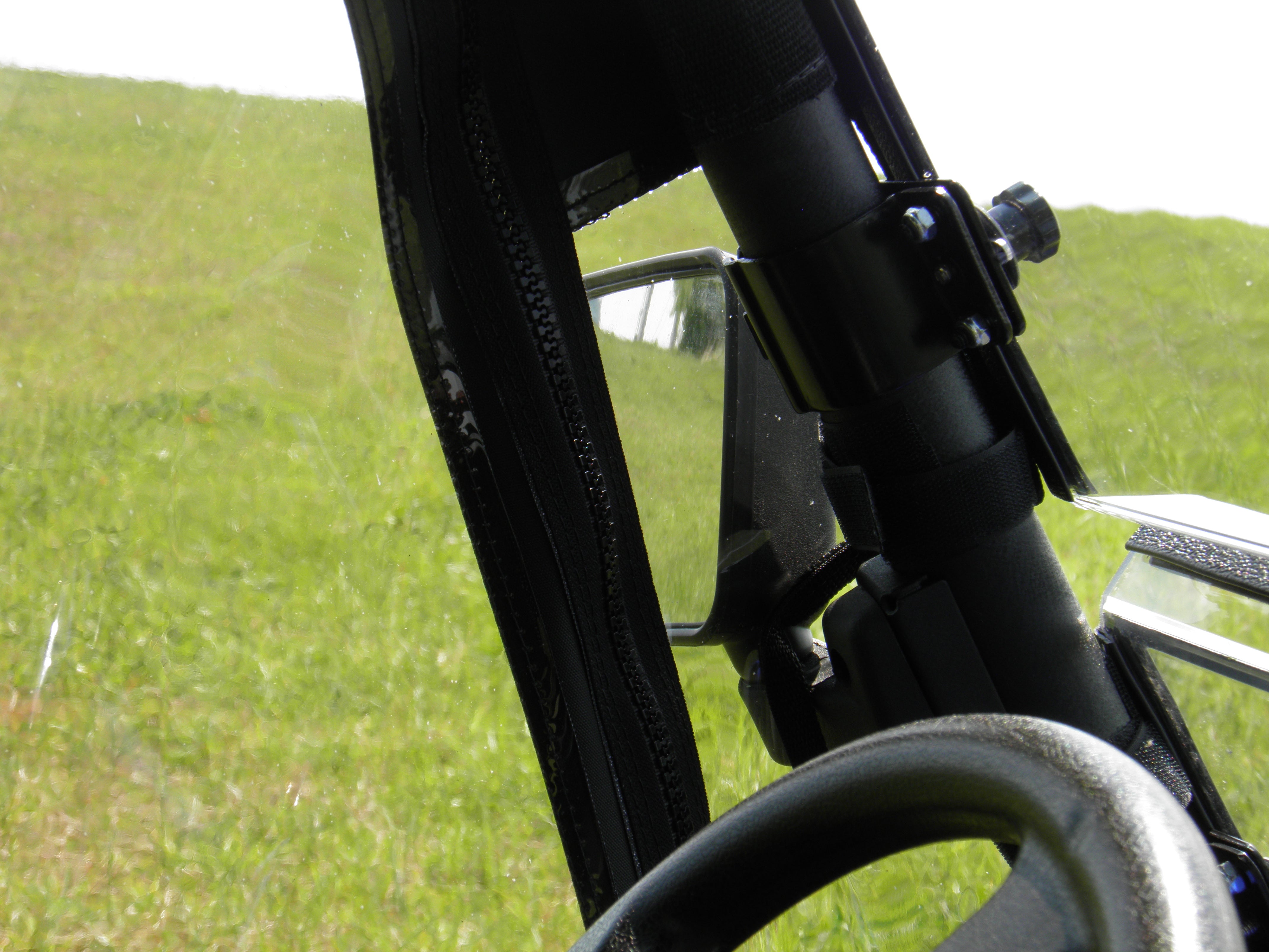 HiSun HS 750 Crew/Axis 750 Crew - 2 Pc Windshield with Vent, Clamp, and Hard Coat Options