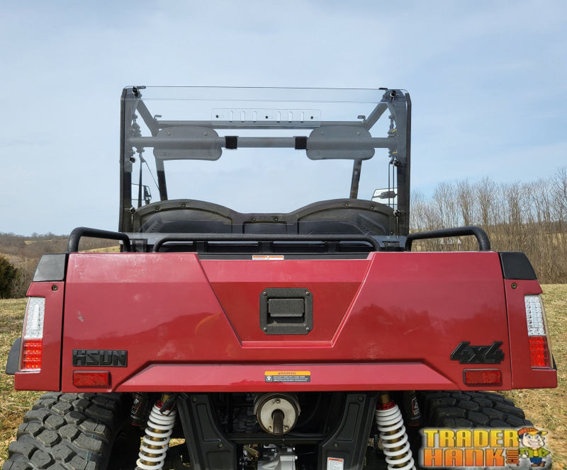HiSun Sector 450 - 1 Pc Lexan Back Panel w/Vent Clamp and Soft Lower Panel Options | UTV Accessories - Free shipping