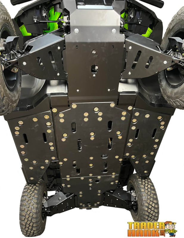 Honda Pioneer 1000/ 1000-5 Ricochet 9-Piece Complete Skid Plate Set in Aluminum or with UHMW | UTV Skid Plates - Free shipping