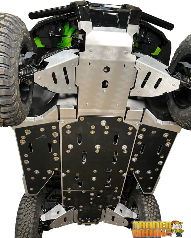 Honda Pioneer 1000/ 1000-5 Ricochet 9-Piece Complete Skid Plate Set in Aluminum or with UHMW | UTV Skid Plates - Free shipping