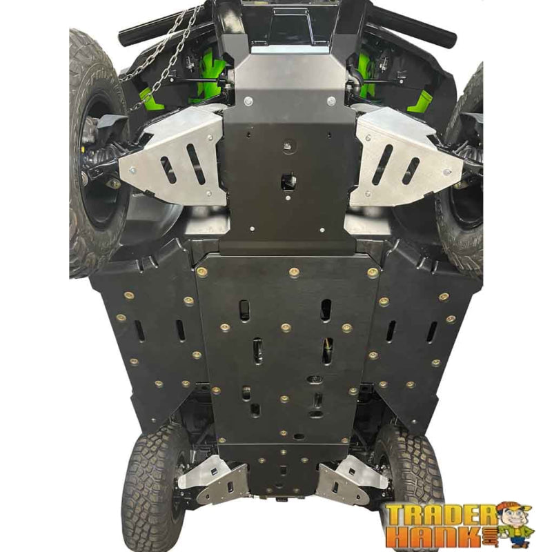 Honda Pioneer 1000/ 1000-5 Ricochet 9-Piece Complete Skid Plate Set in Aluminum or with UHMW | UTV Skid Plates - Free shipping