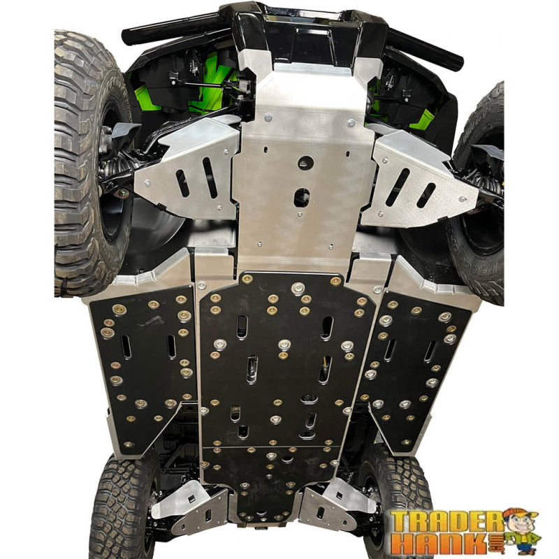 Honda Pioneer 1000/ 1000-5 Ricochet 9-Piece Complete Skid Plate Set in Aluminum or with UHMW | UTV Skid Plates - Free shipping
