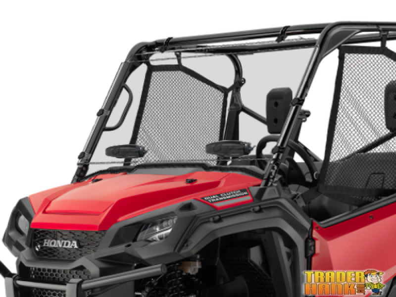 Honda Pioneer 1000 and 1000-5 Full Front Windshield Dual Vented Rapid Release- Hard Coated