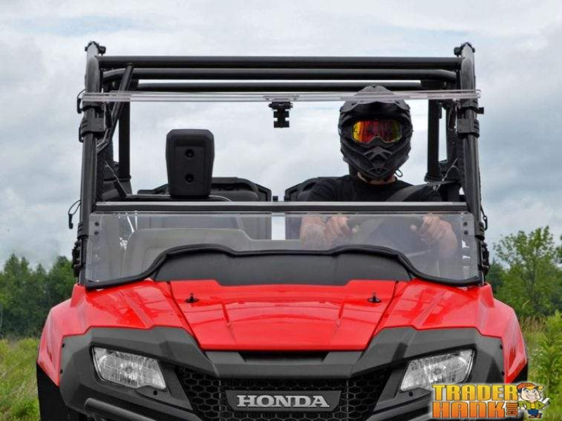 Honda Pioneer 700 Scratch Resistant Flip Windshield | SUPER ATV WINDSHIELDS - Free Shipping