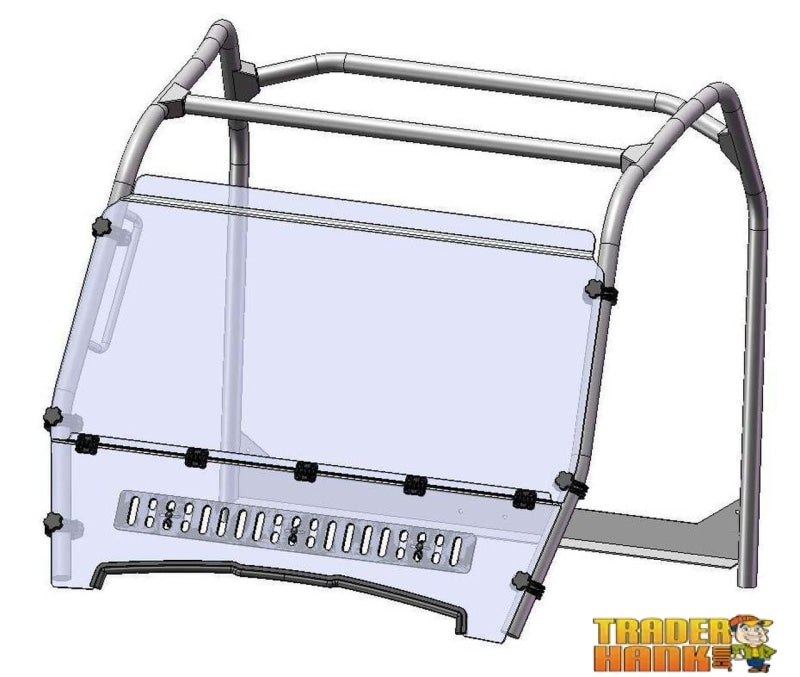 John Deere Gator 625/825 Hinged Windshield With Sliding Vent - Hard Coated | UTV ACCESSORIES - Free shipping
