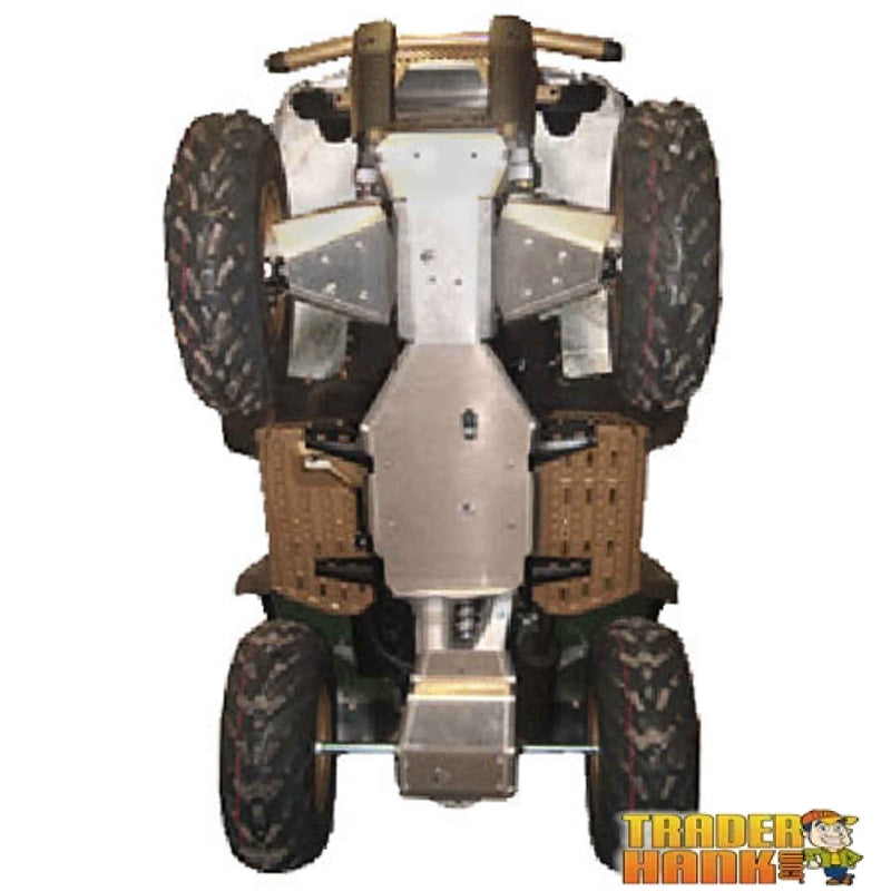 Kawasaki Brute Force 650 Solid Axle Ricochet 4-Piece Complete Aluminum Skid Plate Set | ATV Skidplates - Free shipping