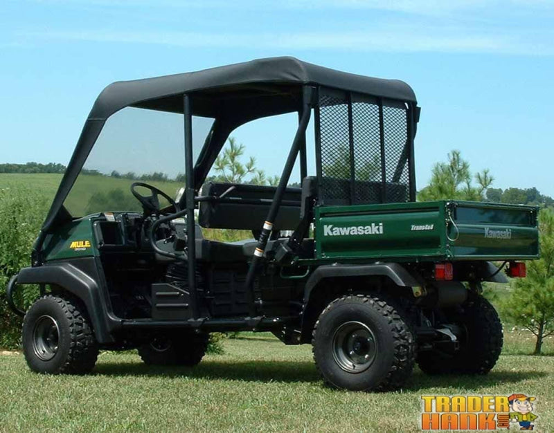 Kawasaki Mule 3010 Trans Vinyl Windshield Top Combo | Utv Accessories - Free Shipping
