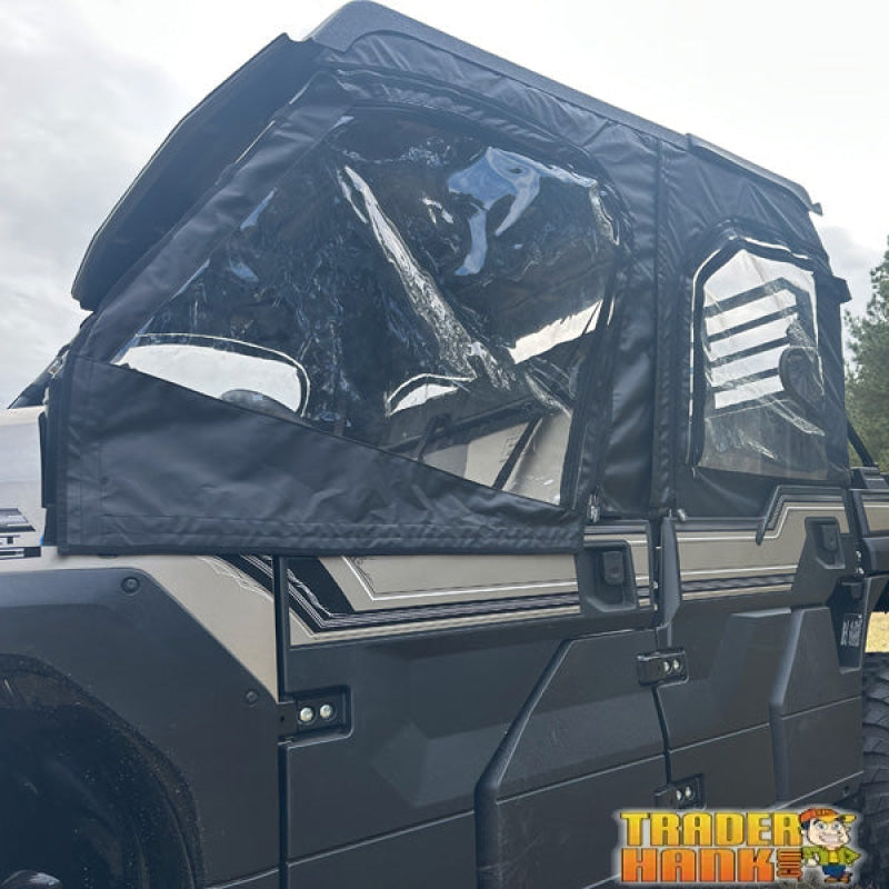 Kawasaki Mule Pro FXT/DXT Front and Rear Soft Upper Doors with Zipper | Free shipping