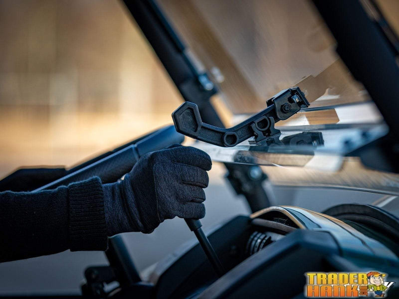 Kawasaki MULE PRO-MX Scratch-Resistant Flip Windshield | SUPER ATV WINDSHIELDS - Free Shipping