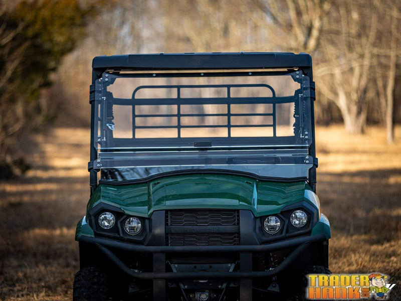 Kawasaki MULE PRO-MX Scratch-Resistant Flip Windshield | SUPER ATV WINDSHIELDS - Free Shipping