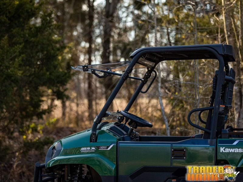 Kawasaki MULE PRO-MX Scratch-Resistant Flip Windshield | SUPER ATV WINDSHIELDS - Free Shipping