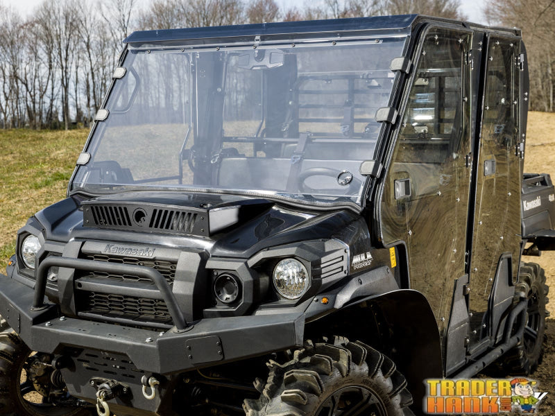 Kawasaki Mule Pro Scratch-Resistant Full Windshield | UTV Accessories - Free shipping