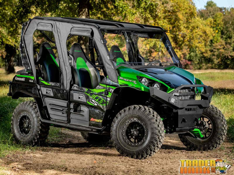 Kawasaki Teryx 4 Primal Soft Cab Enclosure Upper Doors | UTV Accessories - Free shipping