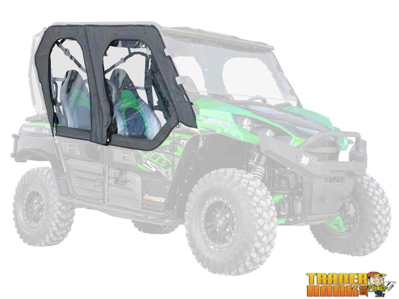 Kawasaki Teryx 4 Primal Soft Cab Enclosure Upper Doors | UTV Accessories - Free shipping