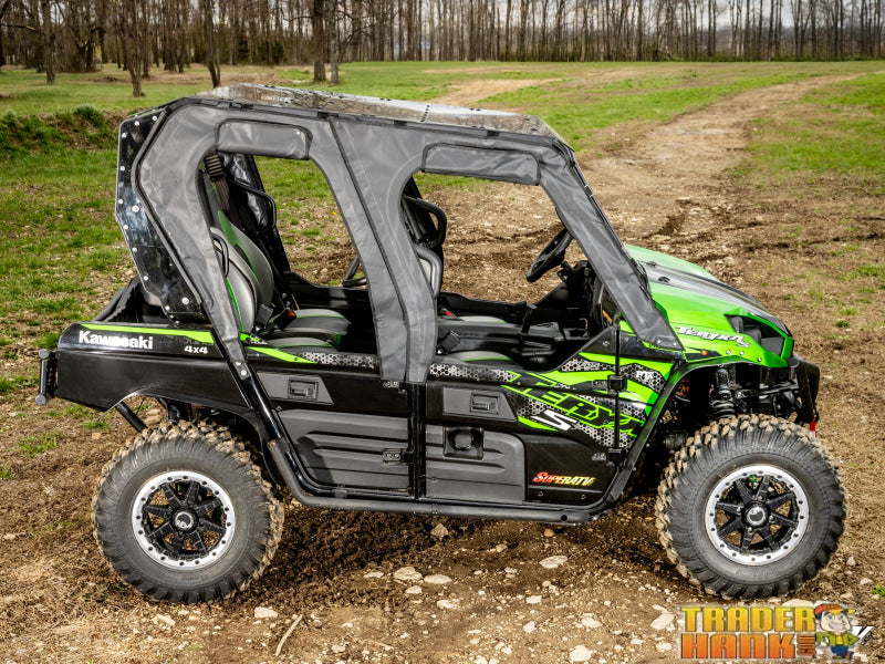 Kawasaki Teryx 4 Primal Soft Cab Enclosure Upper Doors | UTV Accessories - Free shipping