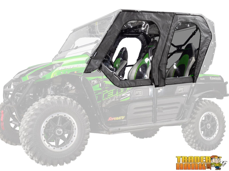 Kawasaki Teryx 4 Primal Soft Cab Enclosure Upper Doors | UTV Accessories - Free shipping