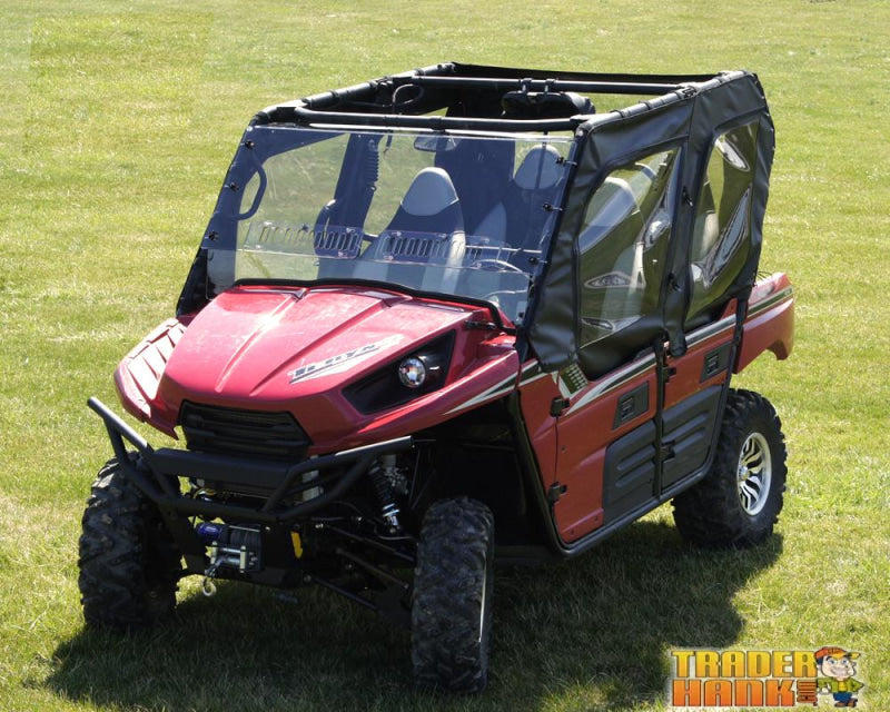 2012-2015 Kawasaki Teryx 4 Soft Door Rear Window Combo | Utv Accessories - Free Shipping