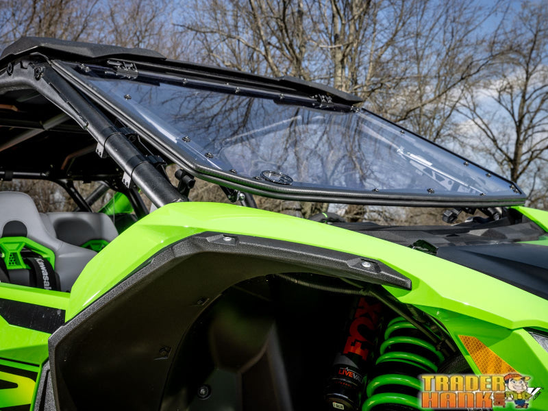 Kawasaki Teryx H2 Scratch-Resistant Flip Windshield | UTV Accessories - Free shipping