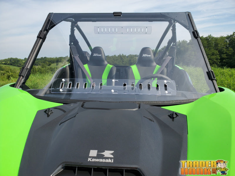 Kawasaki Teryx KRX - 1 Pc General-Purpose Windshield with Clamp and Vent Options | UTV Accessories - Free shipping