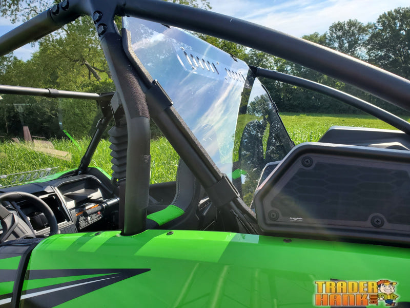 Kawasaki Teryx KRX - 1 Pc Lexan Back Panel w/Vent Option | UTV Accessories - Free shipping