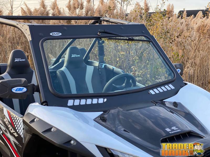 Kawasaki Teryx KRX 1000 Laminated Safety Glass Vented Windshield | UTV ACCESSORIES ATV ACCESSORIES - Free Shipping