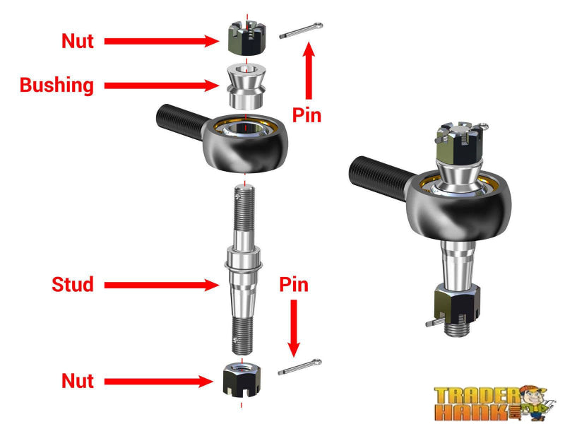 Kawasaki Teryx Z-Bend Tie Rod Kit - Replacement for SuperATV Lift Kits | Free shipping