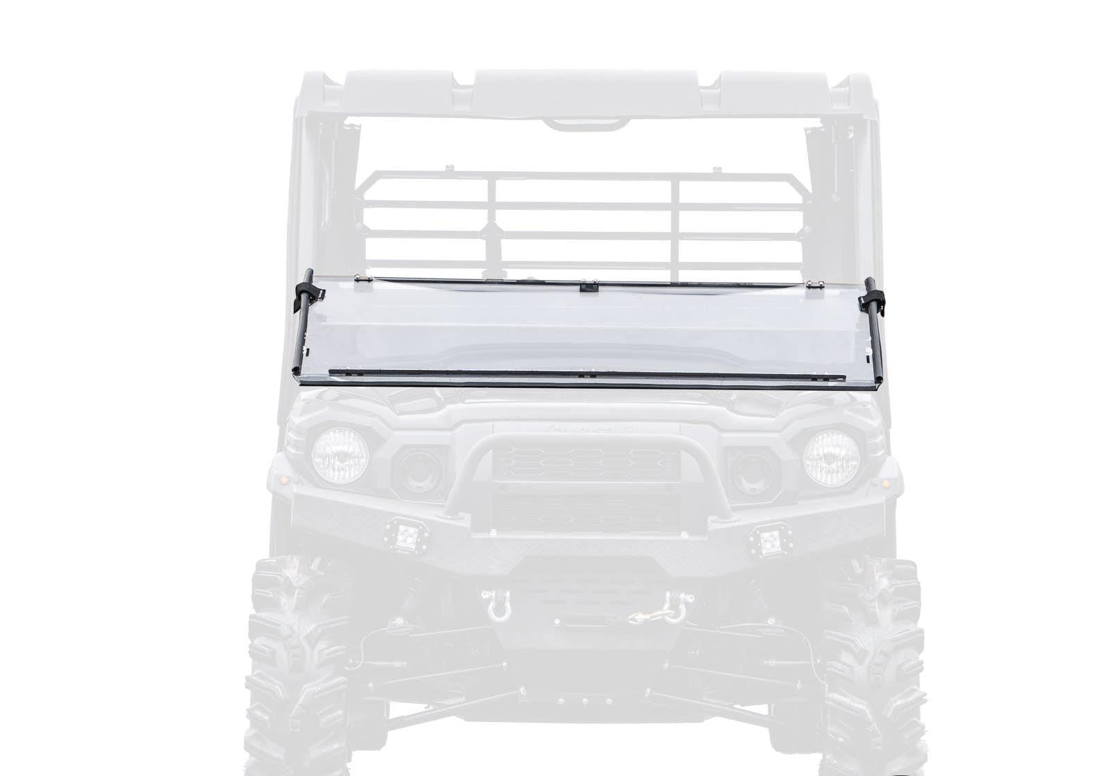 Kawasaki Mule Pro Scratch Resistant Flip Down Windshield