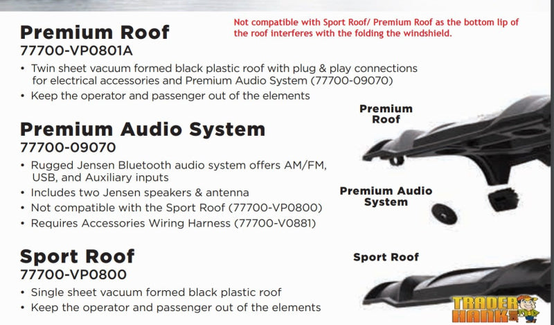 Kubota RTV-X 900/1120D Versa-Fold Windshield | UTV Accessories - Free shipping