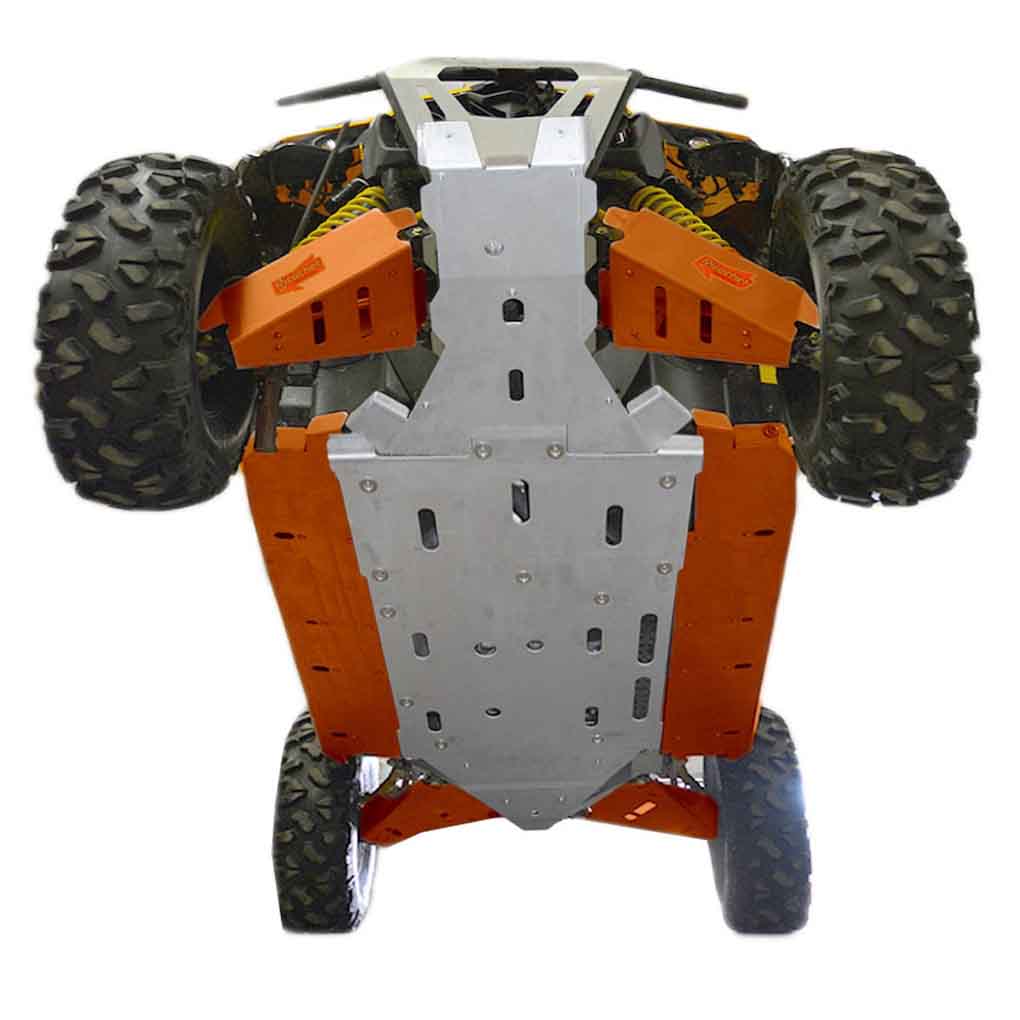 Can-Am Maverick MAX DPS Ricochet 12-Piece Complete Aluminum or with UHMW Layer Skid Plate Set