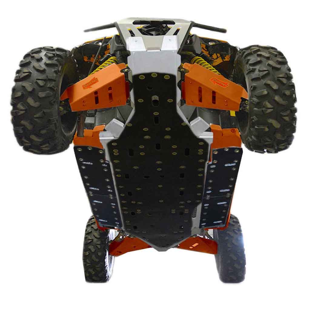 Can-Am Maverick MAX Ricochet 12-Piece Complete Aluminum or with UHMW Layer Skid Plate Set