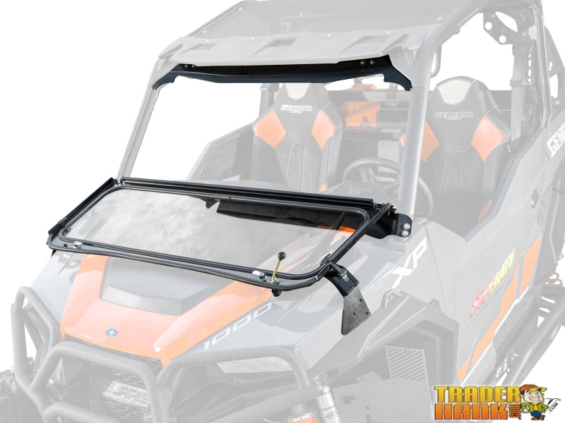 Polaris General XP 1000 Flip-Down Glass Windshield | UTV Accessories - Free shipping