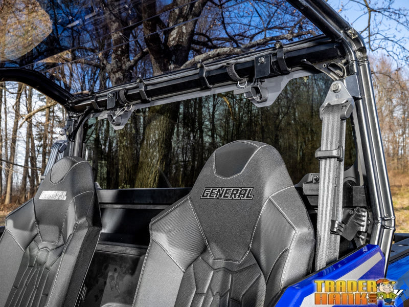 Polaris General 1000 Rear Glass Windshield | UTV Accessories - Free shipping