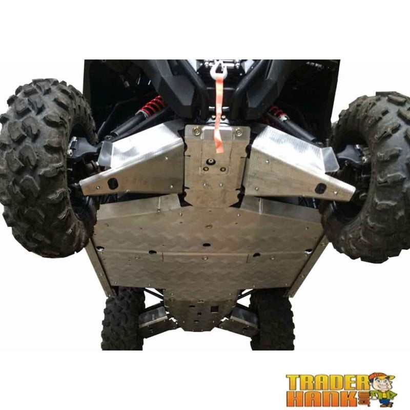 Polaris General 1000 Ricochet 10-Piece Complete Skid Plate Set in Aluminum or with 1/4’’ UHMW Layer | Free shipping