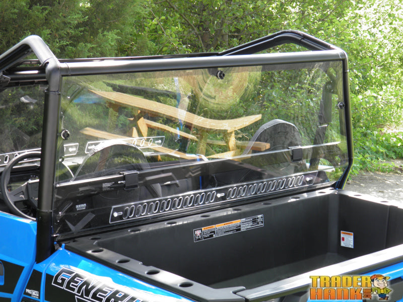 Polaris General Crew - Lexan Back Panel w/Vent Option | UTV Accessories - Free shipping