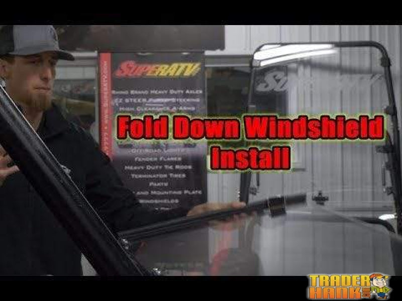 Polaris General Scratch Resistant Flip Down Windshield | SUPER ATV WINDSHIELDS - Free Shipping