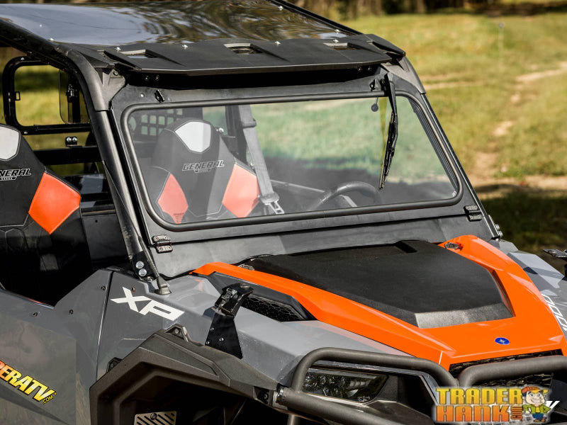 Polaris General XP 1000 Flip-Down Glass Windshield | UTV Accessories - Free shipping