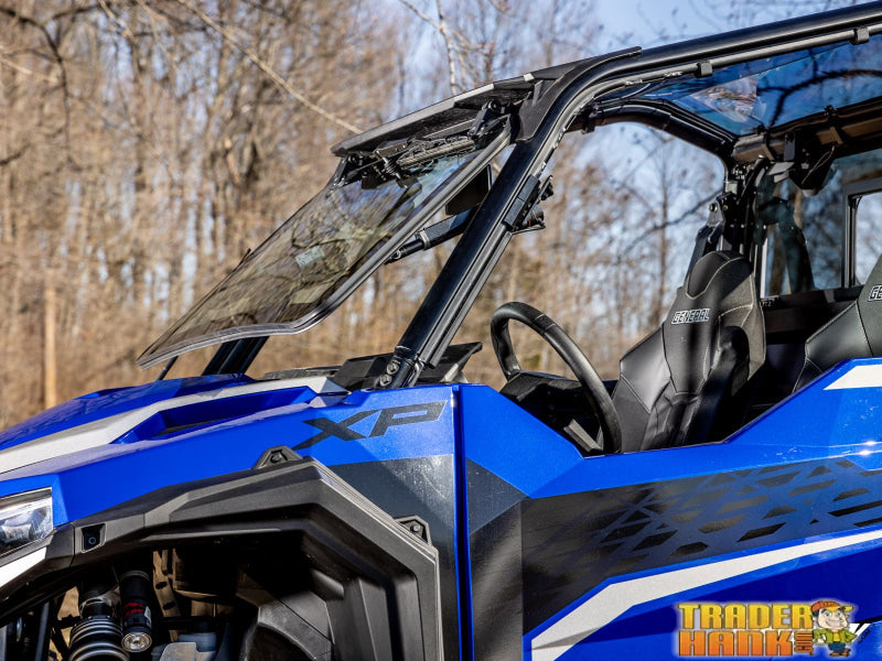Polaris General XP 1000 MaxDrive Power Flip Glass Windshield | Free shipping