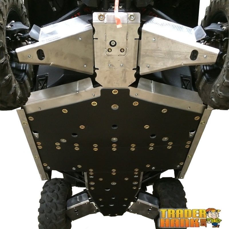 Polaris General XP 1000 Ricochet 10-Piece Complete Skid Plate Set in Aluminum or UHMW | Free shipping