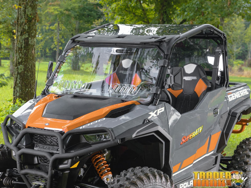 Polaris General XP 1000 Scratch Resistant Vented Full Windshield | Free shipping