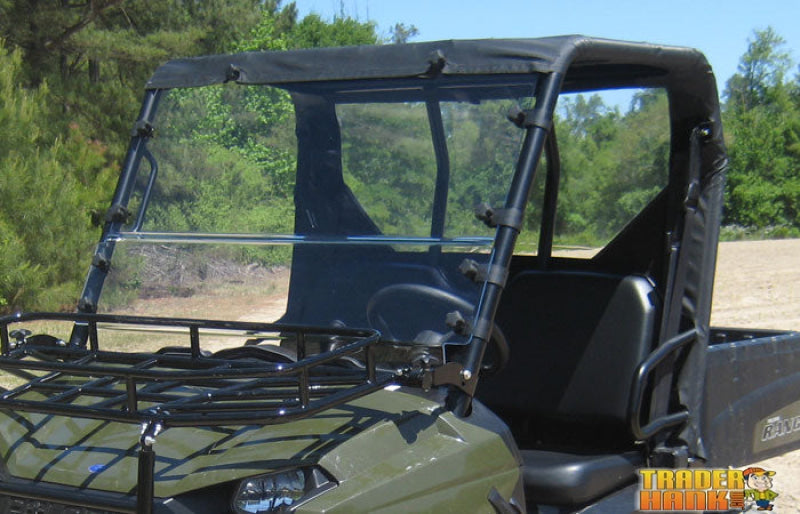 Polaris Ranger 400/500/EV/570/800 Midsize Soft Rear Windshield & Soft Top Kit 2010-2014 | MANUAL - Free shipping
