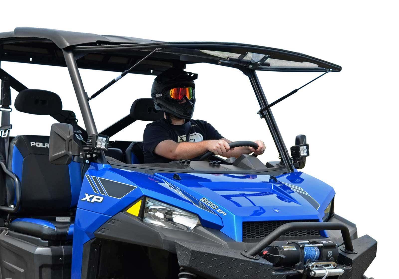 Polaris Ranger XP 570 Scratch Resistant Flip Windshield