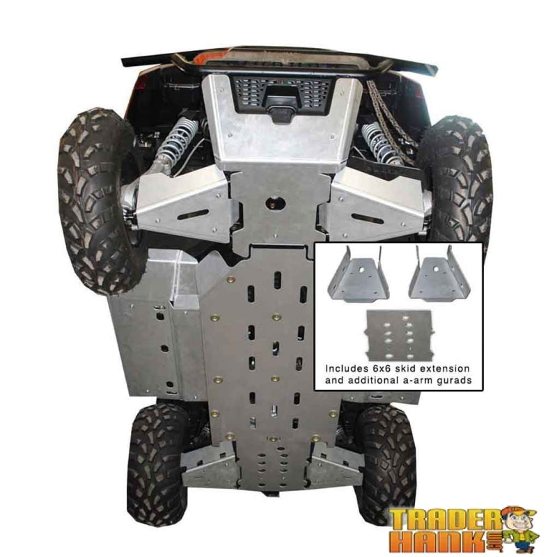 Polaris Ranger 800 6x6 Ricochet 12-Piece Complete Aluminum Skid Plate Set | Free shipping