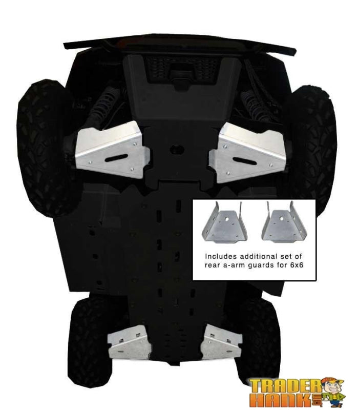 Polaris Ranger 800 6x6 Ricochet 6-Piece A-Arm & CV Boot Guard Set | Ricochet Skid Plates - Free Shipping