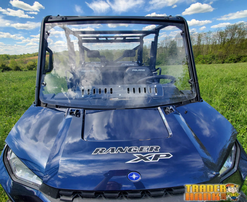 Polaris Ranger Crew 1000 - 2 Pc Windshield with Vent and Clamp Options | UTV Accessories - Free shipping