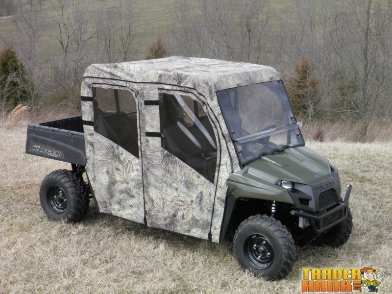 Polaris Ranger Crew 570 Mid Size - 4 Passenger - CAMO Full Cab Enclosure for Hard Windshield | UTV Accessories - Free shipping